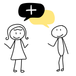 Zwei Personen im Dialogplus bei einem Lerngespräch
