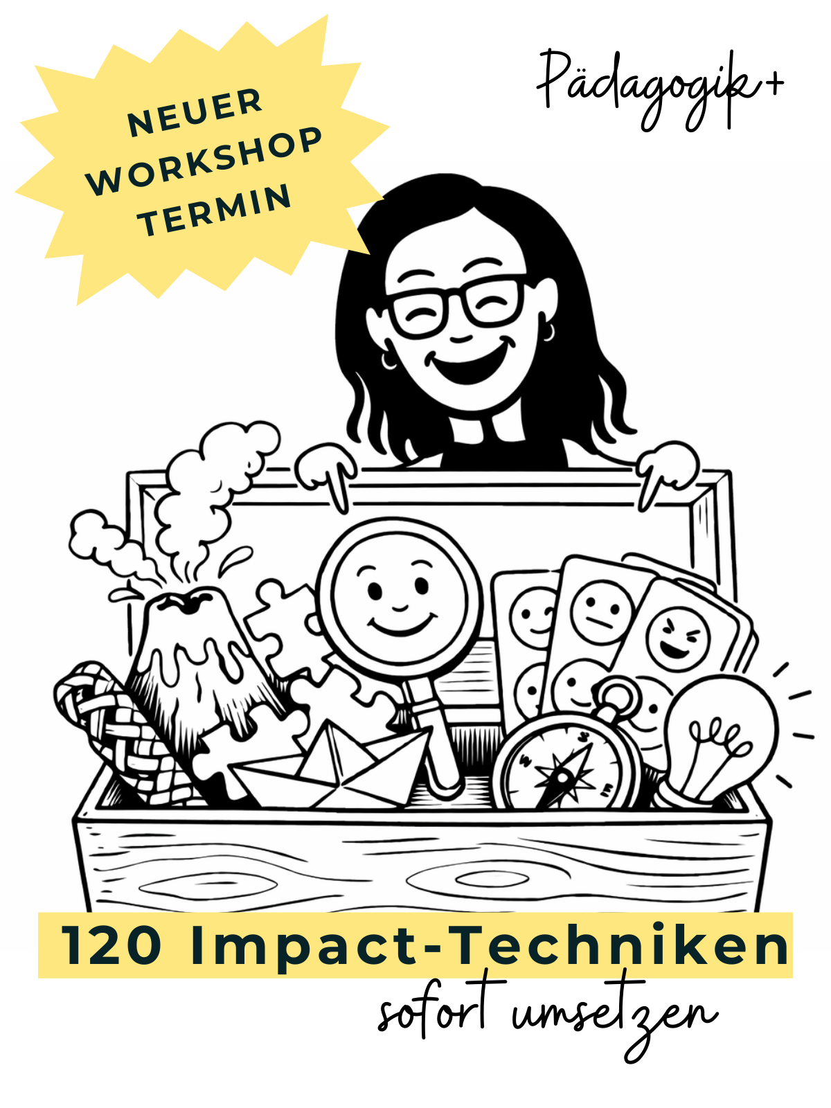 Branka Rezan zeigt einen vollen Methodenkoffer aus Impact-Strategien für Lerngespräche